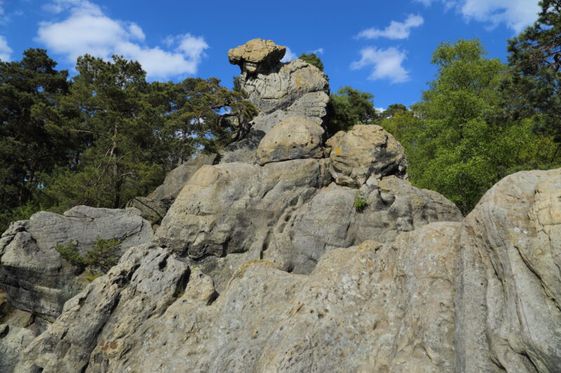 De beroemde rots het Hockende Weib