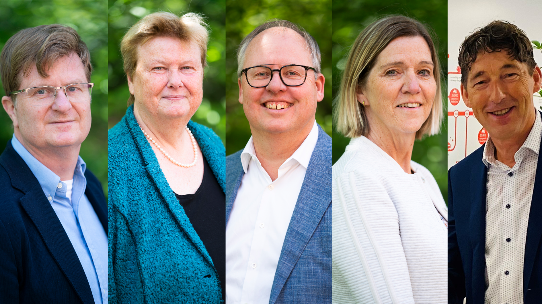 Portretten van de raad van toezicht van NKC