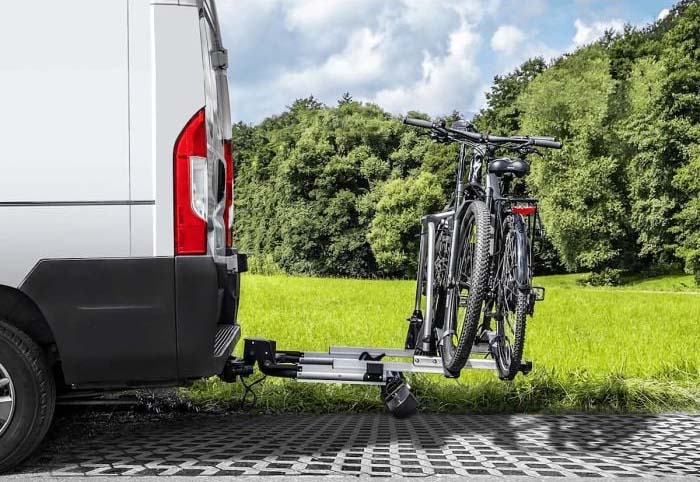 fietsdrager op een camper
