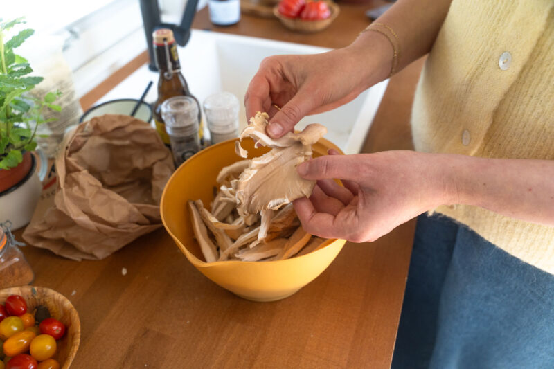 Maken van het recept - mengen van ingrediënten